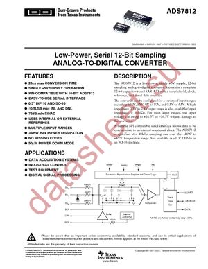 ADS7812UBG4 datasheet  